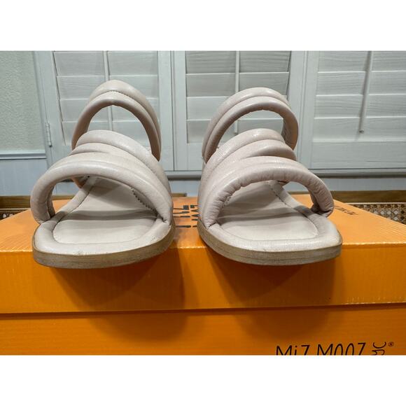 Miz Mooz NYC Oceana Heels Sandals Cream Leather Size 9/9.5 US 40 EU NIB Wedding - Picture 7 of 15